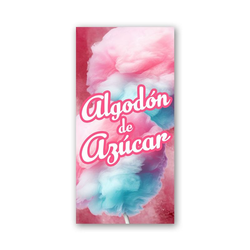 GENERICO - Pendón Publicitario colgante Algodon de Azucar