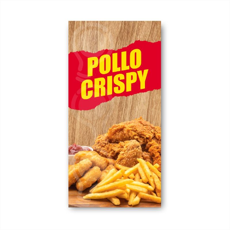 GENERICO - Pendón Publicitario colgante Pollo Crispy M1