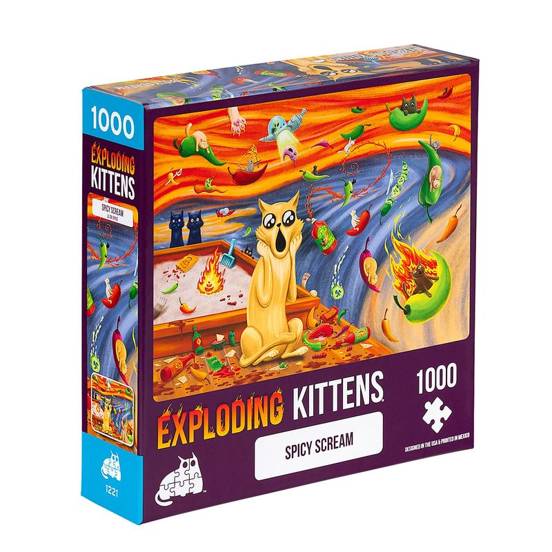 ASMODEE - Puzzles Exploding Kittens 1000 piezas: Spicy Scream