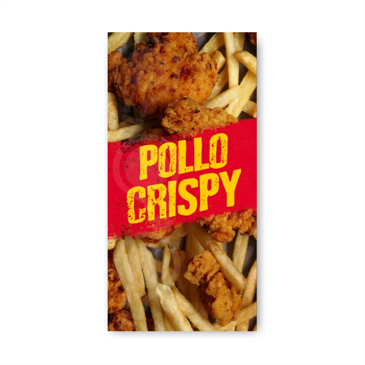 GENERICO - Pendón Publicitario colgante Pollo Crispy M3