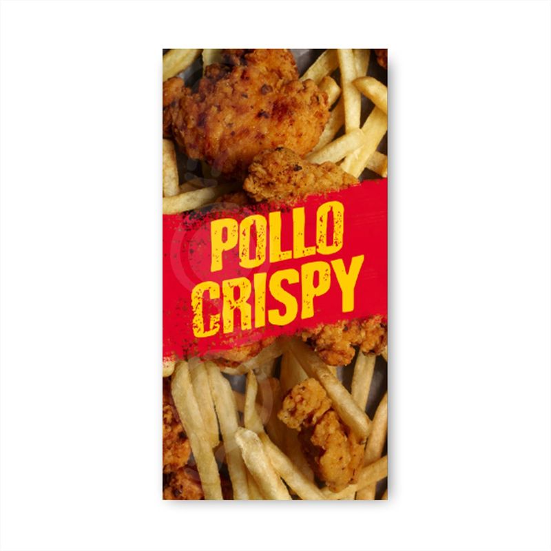 GENERICO - Pendón Publicitario colgante Pollo Crispy M3