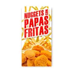 GENERICO - Pendón Publicitario colgante Nuggets Papas Fritas M1