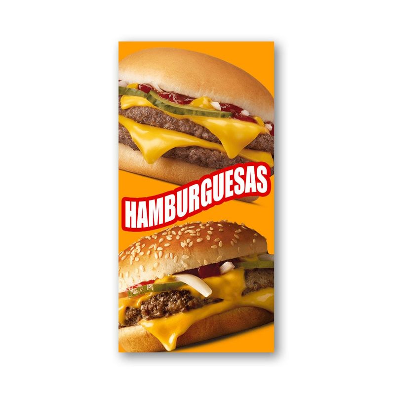 GENERICO - Pendón Publicitario colgante Hamburguesa