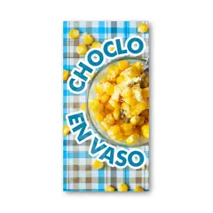 GENERICO - Pendón Publicitario colgante Choclo en Vaso