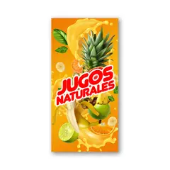 GENERICO - Pendón Publicitario colgante Jugos Naturales M1