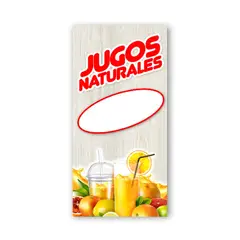 GENERICO - Pendón Publicitario colgante Jugos Naturales M2 Valores
