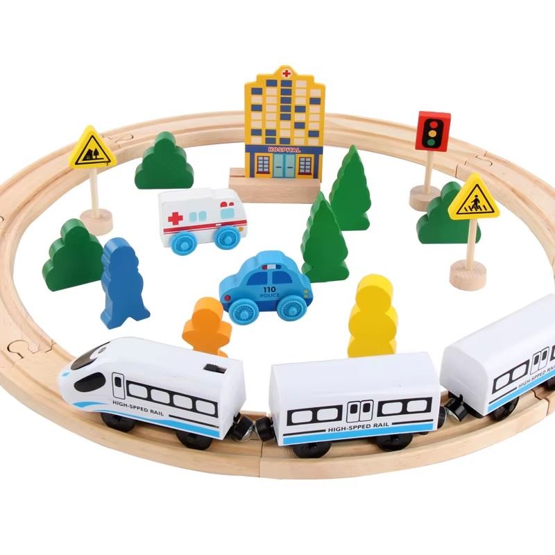 GENERICO - Pista Tren A Pilas Para Niños Con Rieles Y Accesorios C10056