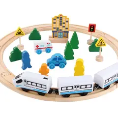 GENERICO - Pista Tren A Pilas Para Niños Con Rieles Y Accesorios C10056