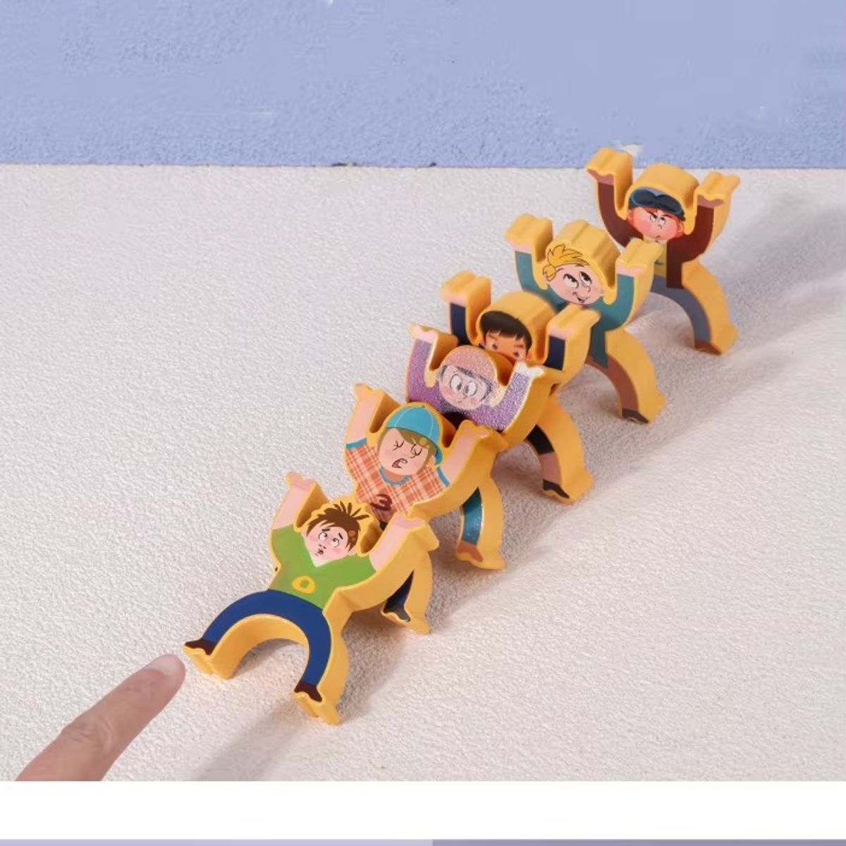 GENERICO - Bloques Equilibrio Madera Niños Figuras Apilables Juego Motricidad Montessori