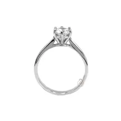 JOYAS MYTOKE - Anillo Solitario De Compromiso Plata Fina 925 Mujer