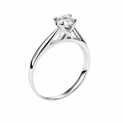 JOYAS MYTOKE - Anillo Solitario Plata Fina 925 Compromiso Regalo Mujer Amor