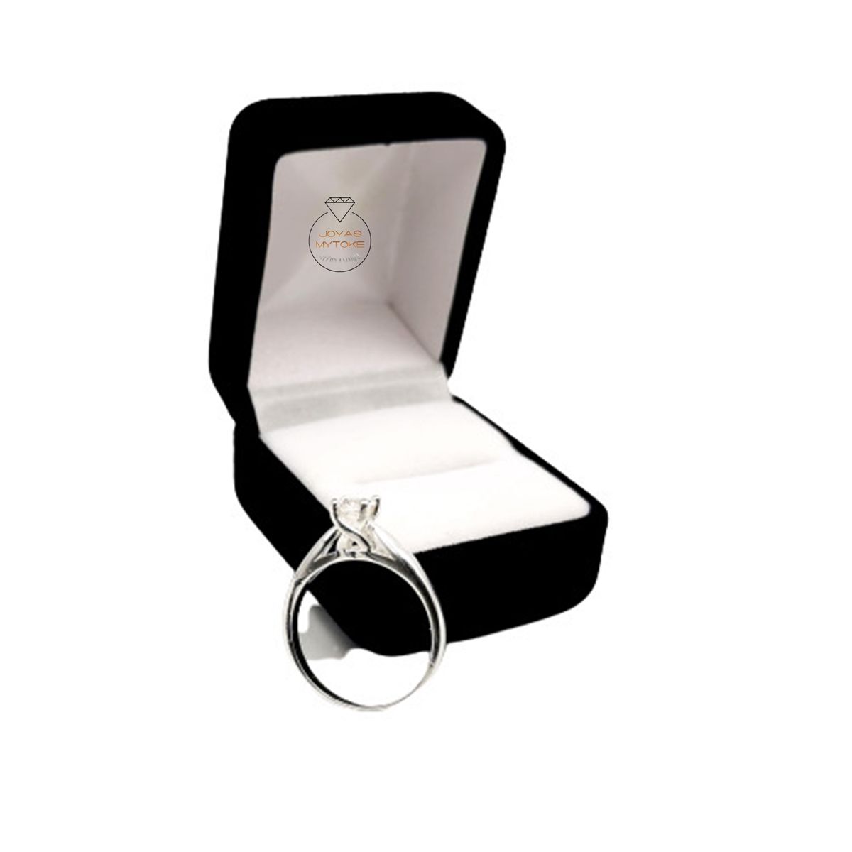 JOYAS MYTOKE - Anillo Solitario Plata Fina 925 Compromiso Regalo Mujer Amor