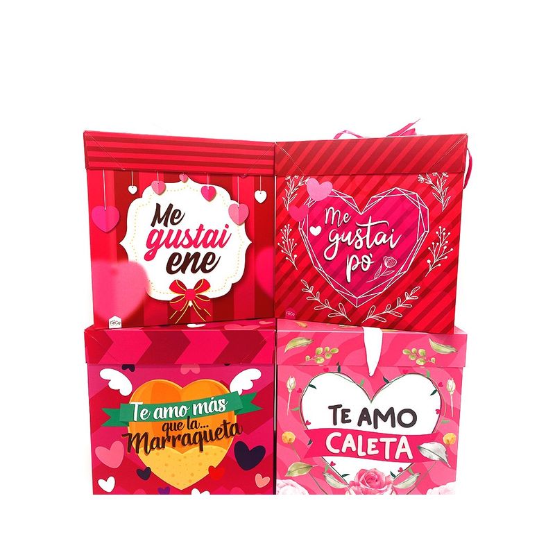 GENERICO - CAJA PLEGABLE CHICA AMOR CHILENSIS 10X10 X12 UNI