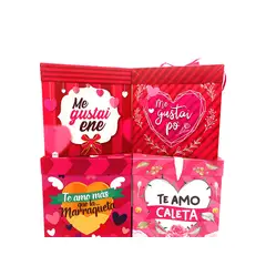 GENERICO - CAJA PLEGABLE CHICA AMOR CHILENSIS 10X10 X12 UNI