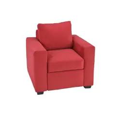 BILDUN - Sofá Felpa 1 Cuerpo Rojo
