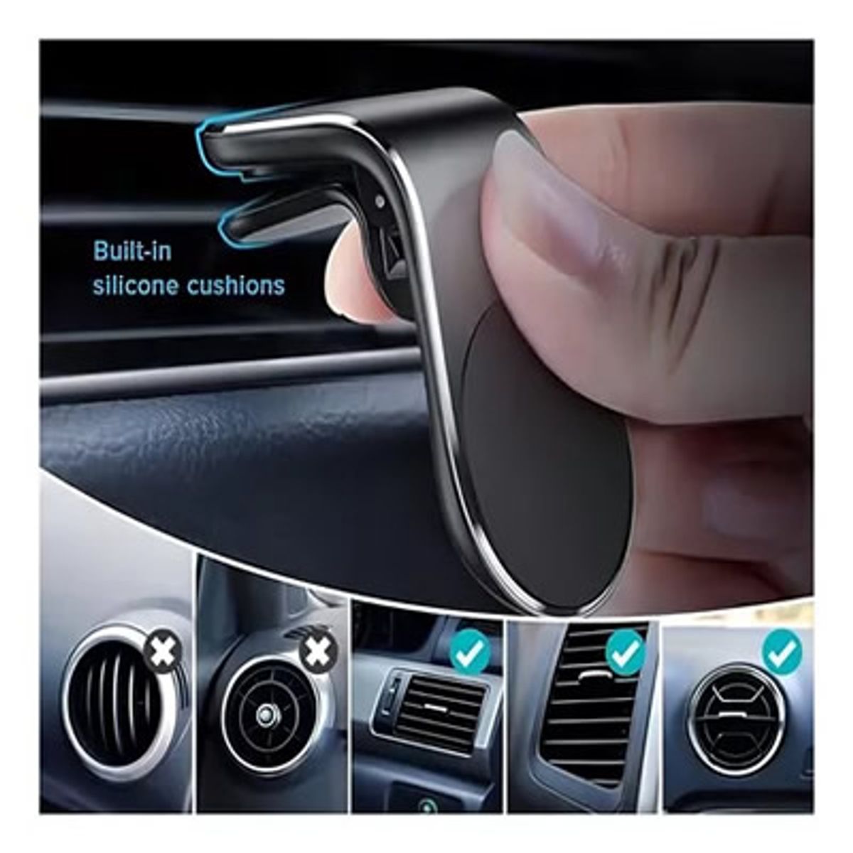 GENERICO - Soporte De Celular Auto Telefono Magnético Imán Automóvil