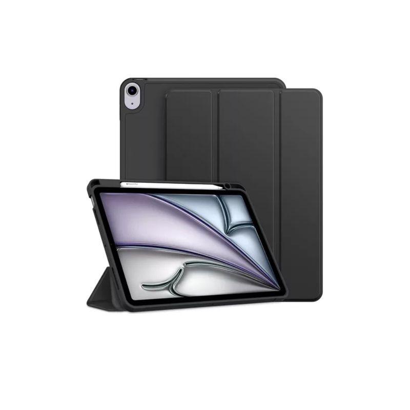 GENERICO - Funda Smart Cover Con Ranura Para iPad Air 13 M2 2024 Negro