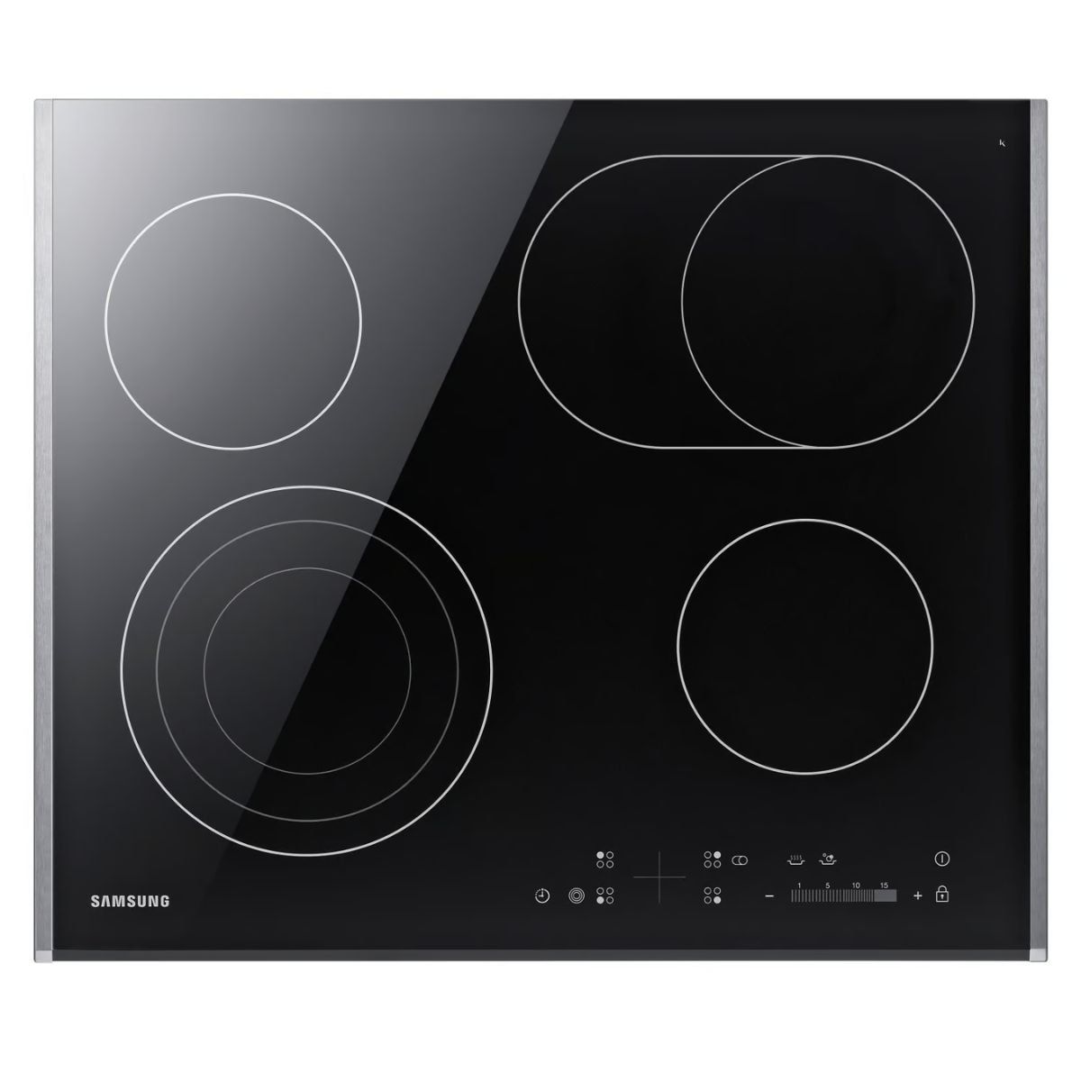 SAMSUNG - Encimera Vitrocerámica Samsung 4 Quemadores CTR264KC01/BG