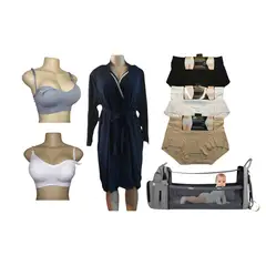 MEDIA LUNA - Pack de maternidad sostenes bata camisola calzones mochila pañalera
