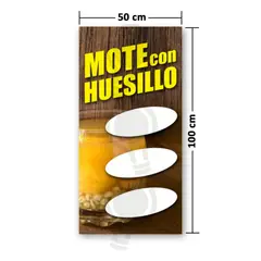 GENERICO - Pendón Publicitario colgante Mote con Huesillo