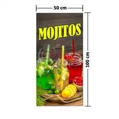 GENERICO - Pendón Publicitario colgante Mojitos M2