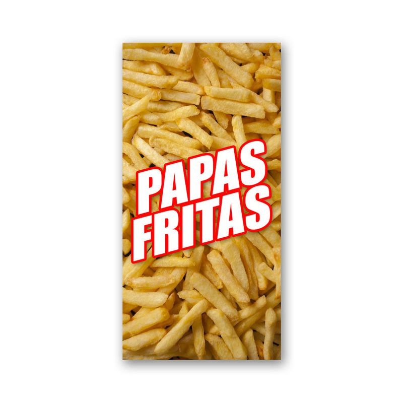 GENERICO - Pendón Publicitario colgante Papas Fritas m1