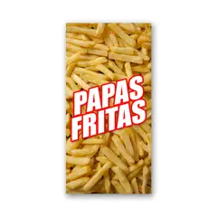 GENERICO - Pendón Publicitario colgante Papas Fritas m1