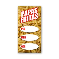 GENERICO - Pendón Publicitario colgante Papas Fritas M2