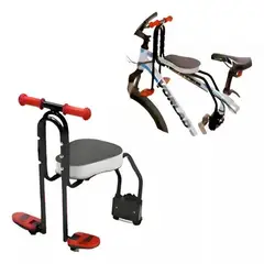 GENERICO - Silla Delantera Para Niños En Bicicleta Plástica roja