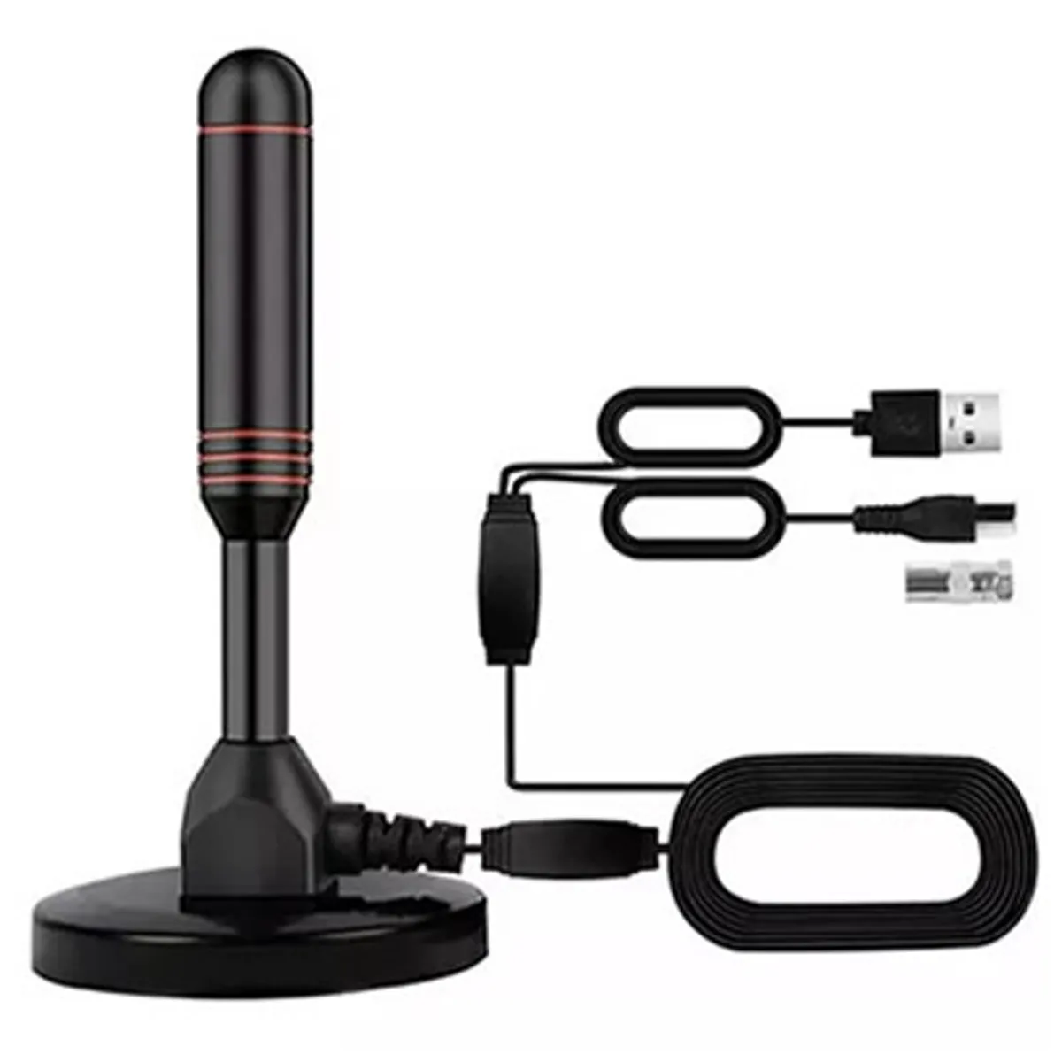 GENERICO - Antena Tv Digital Hd Abierta Interior Exterior Amplificador