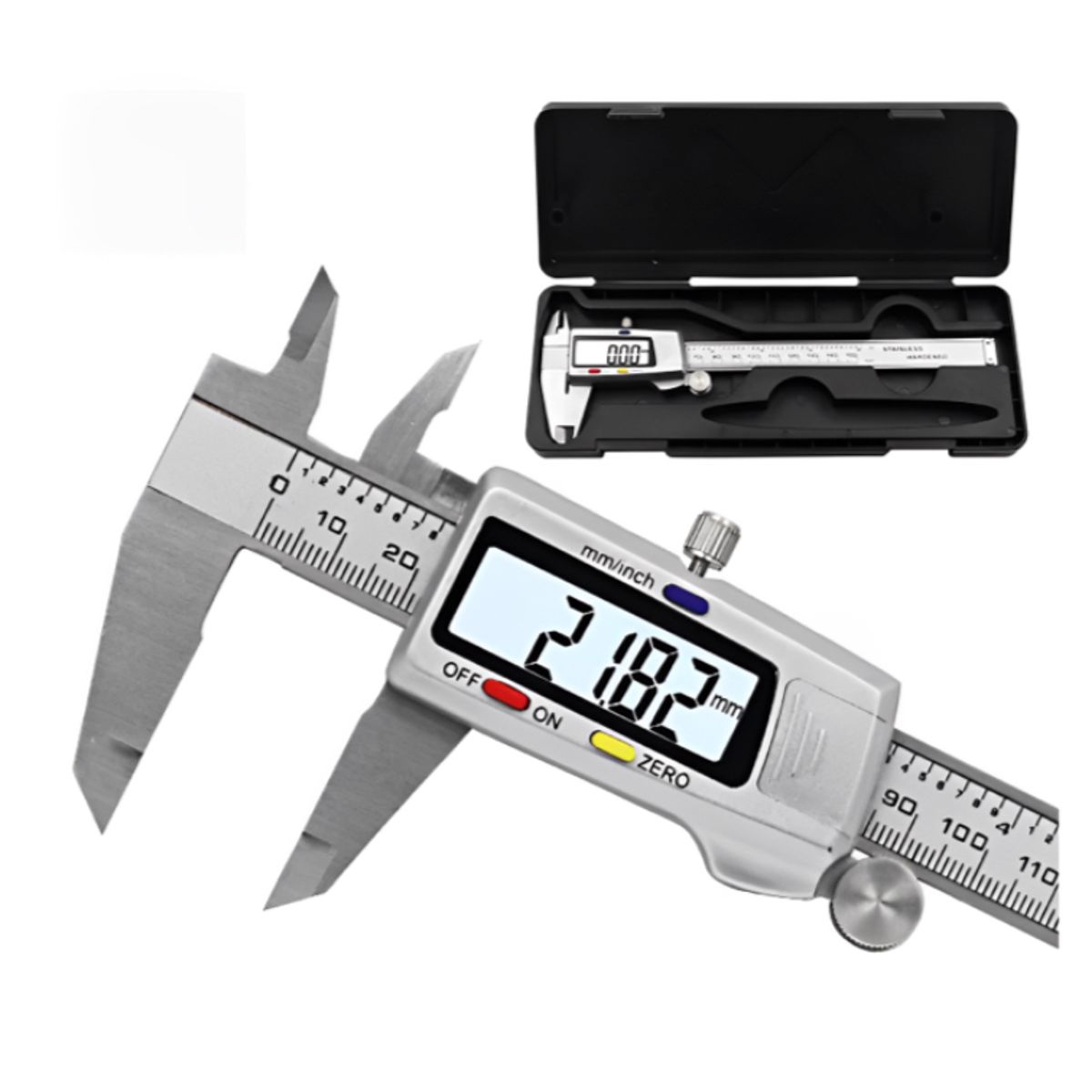 GENERICO - Pie De Metro Digital Profesional 0-150mm Con Estuche