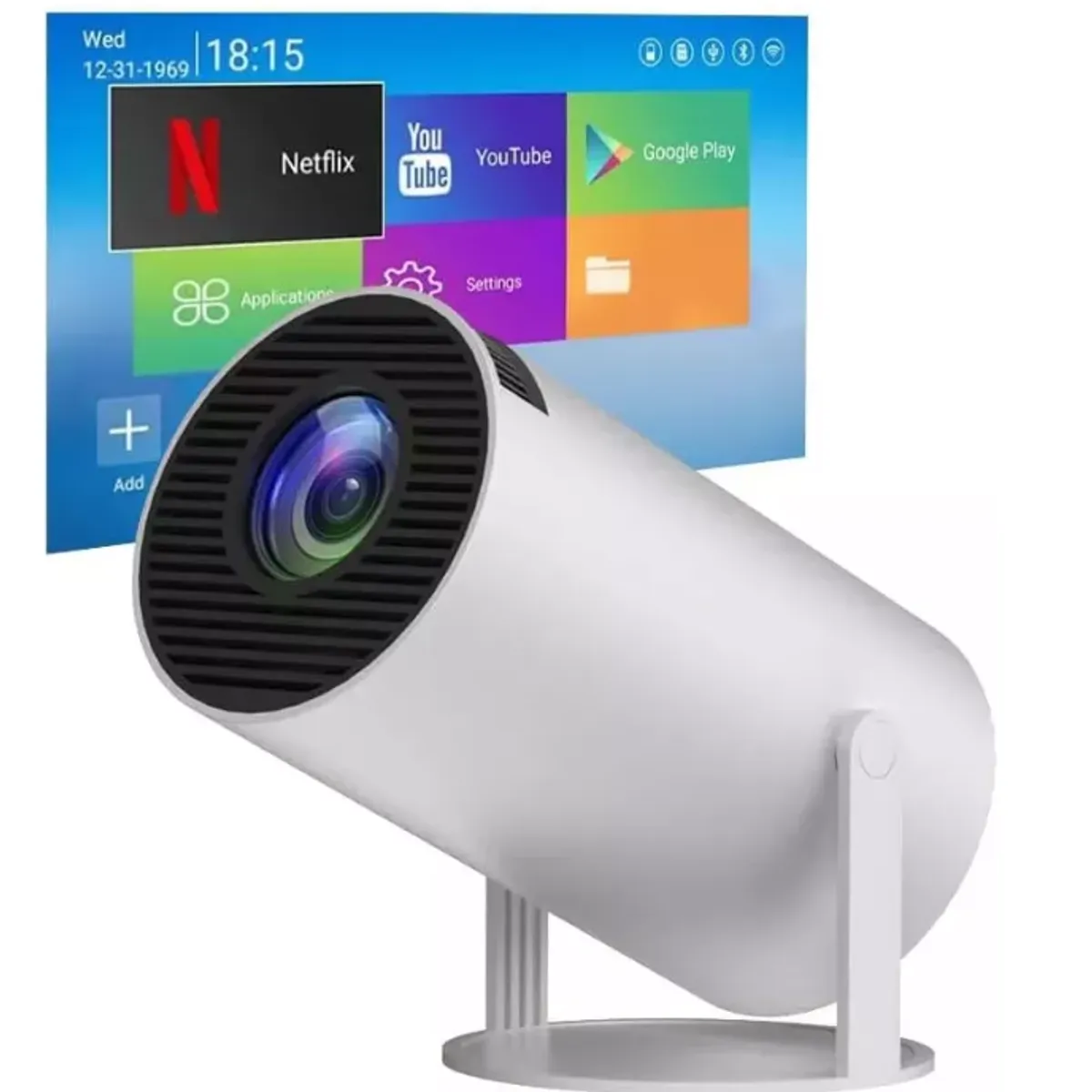 GENERICO - Proyector Portátil Mini Hy300pro Ultra Hd 4k Wifi Bluetooth