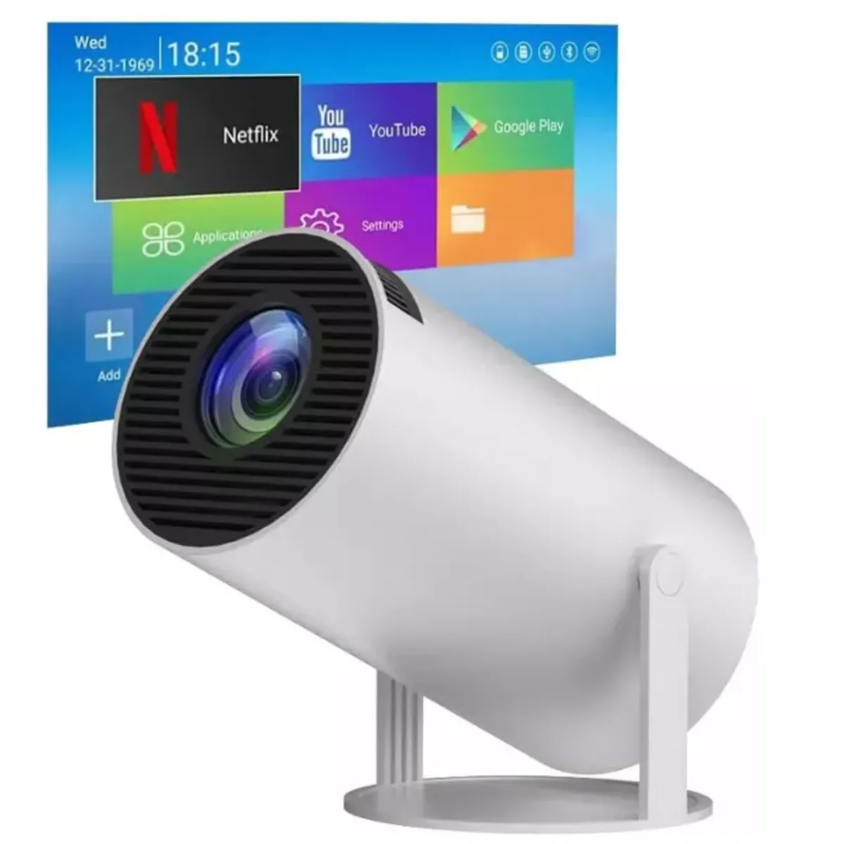 GENERICO - Proyector Portátil Mini Hy300pro Ultra Hd 4k Wifi Bluetooth