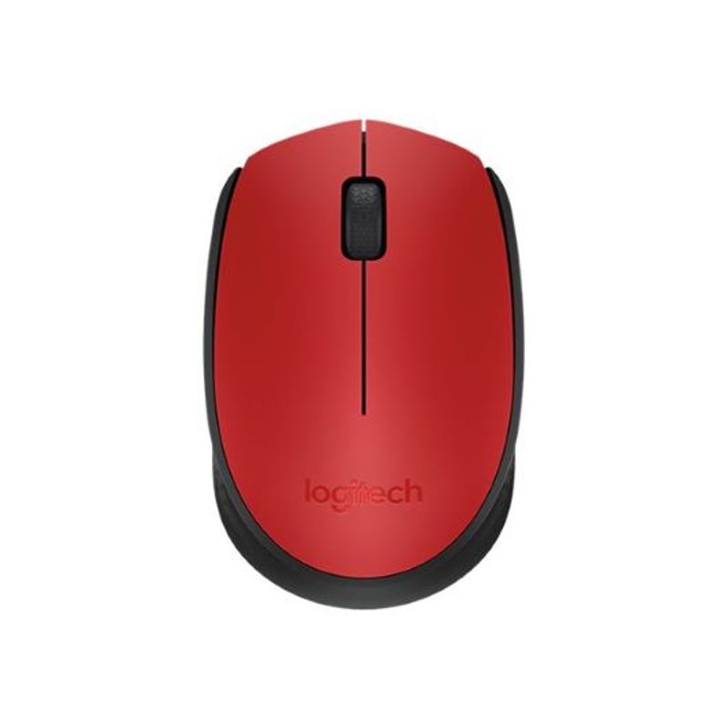 LOGITECH - Logitech M170 Mouse Inalámbrico 3 botones, 2.4 GHz, Color Rojo