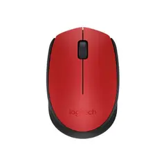 LOGITECH - M170 Mouse Inalámbrico 3 botones, 2.4 GHz, Color Rojo