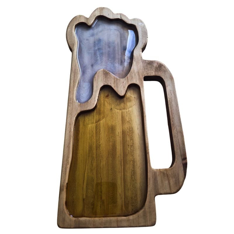 MARFELD MUEBLES - TABLA PICOTE MADERA CON RESINA SCHOPERO