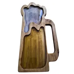 MARFELD MUEBLES - TABLA PICOTE MADERA CON RESINA SCHOPERO