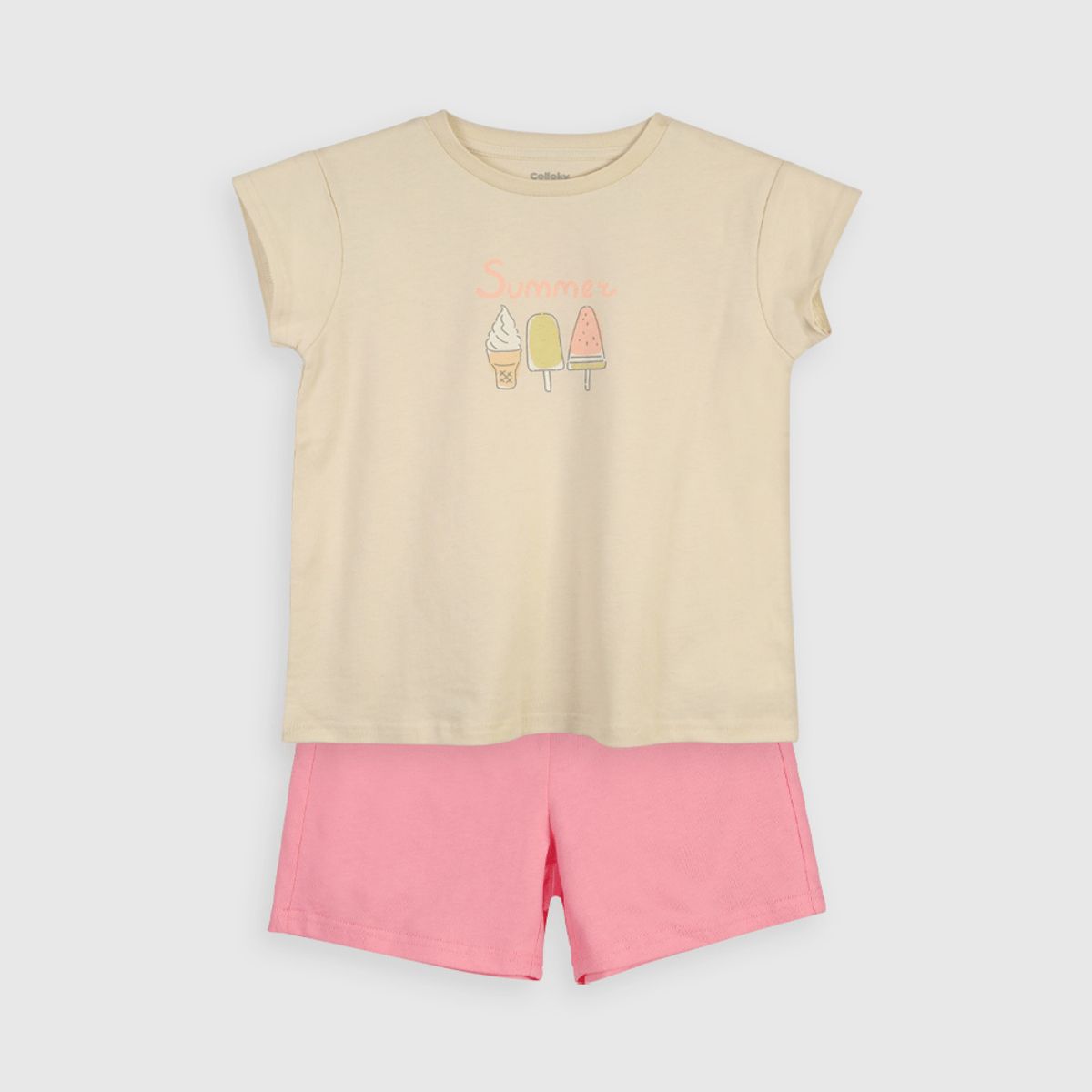 COLLOKY - Pijama Niña Beige 56106 Colloky