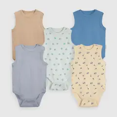 COLLOKY - Pack de bodies Niño Celeste 56114