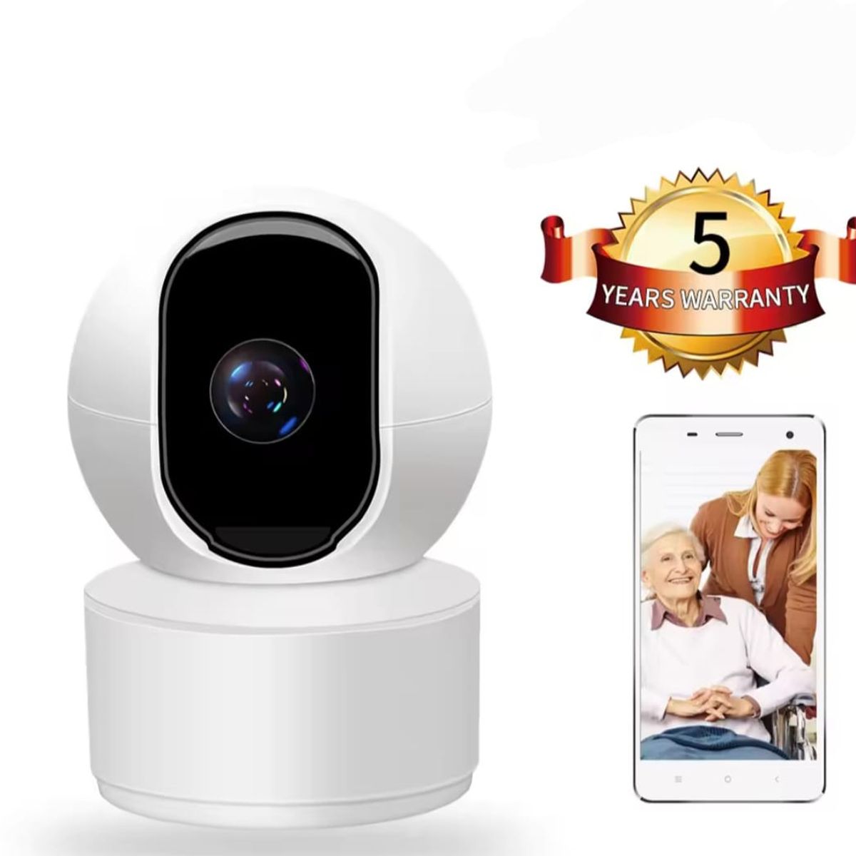 GENERICO - Cámara WiFi 24GHz seguimiento 360° detección de personas micro sd