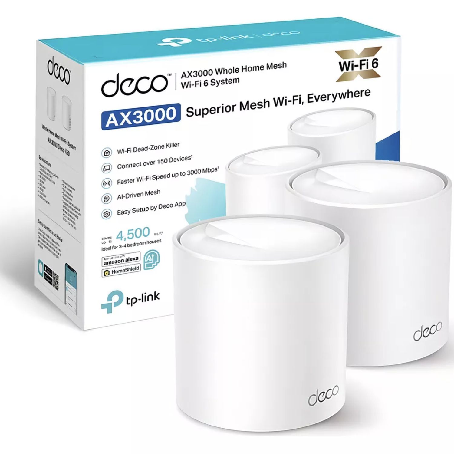 TP LINK Set 2 Router Sistema Tp-link Deco X50 Wi-fi 6 Mesh AX3000