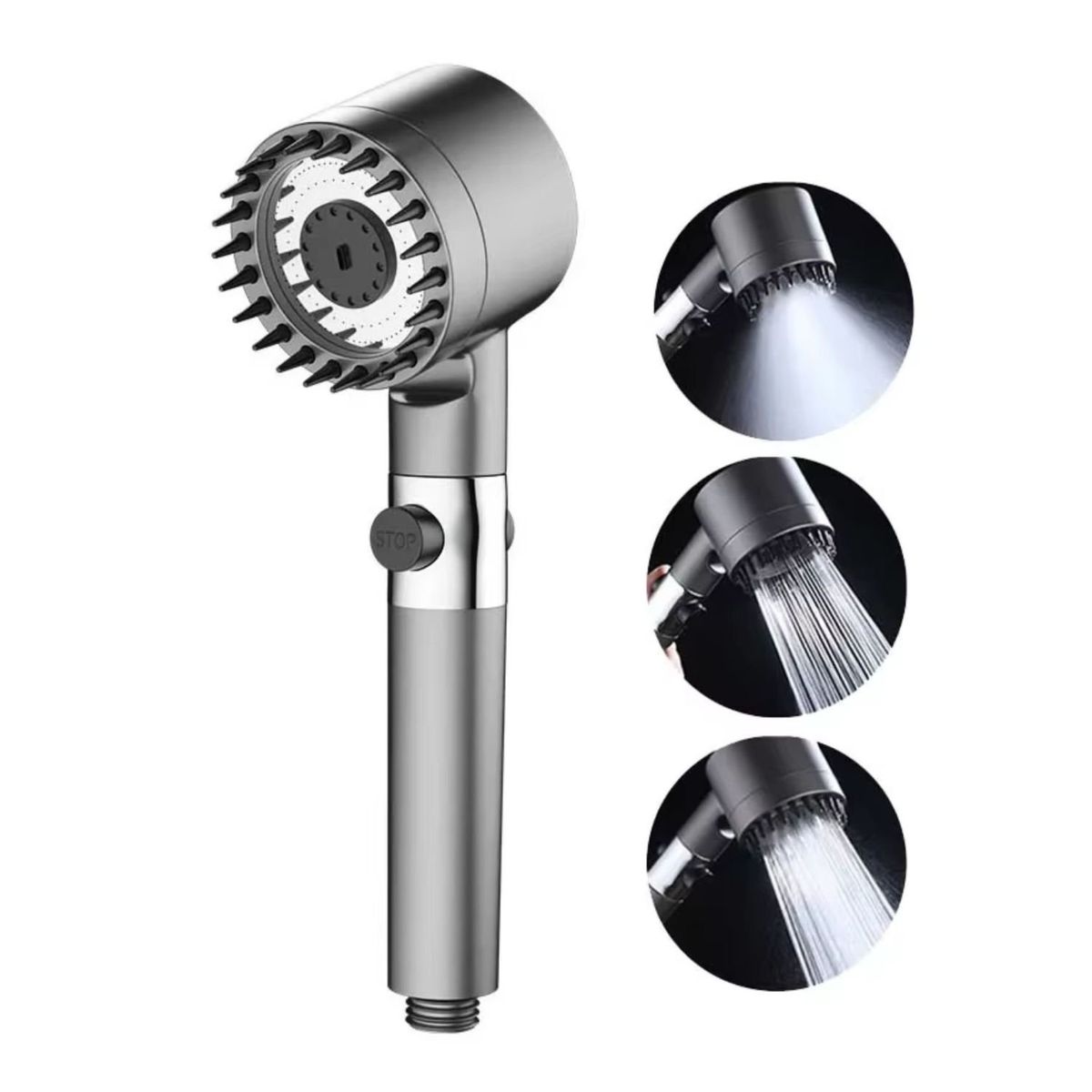 MOVI - CABEZAL DE DUCHA MULTIFUNCIÓN: 4 EN 1