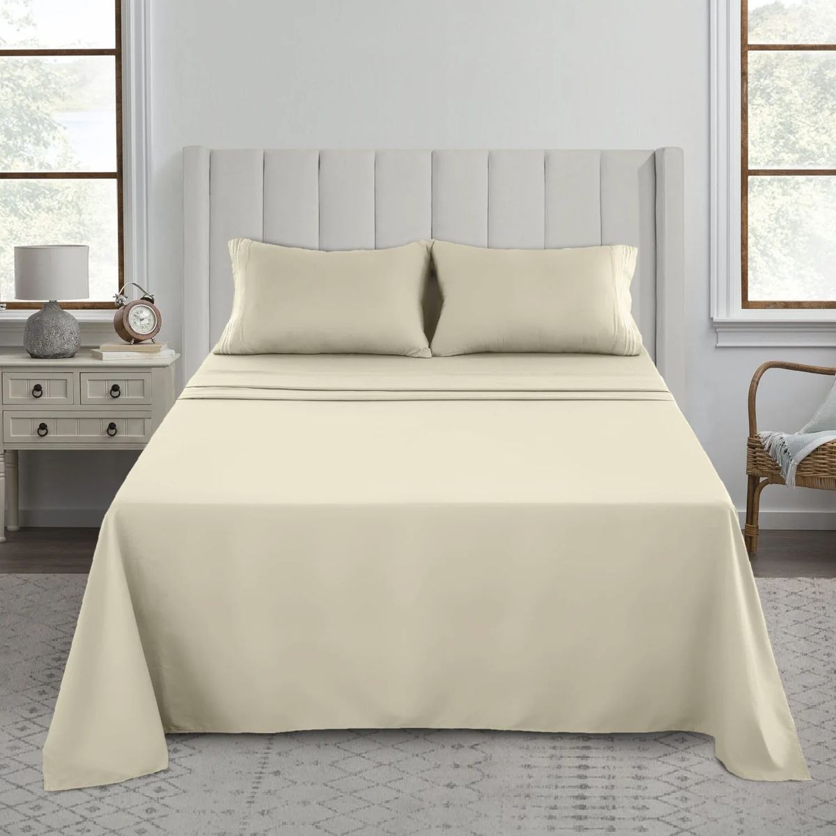 TIENDA EL GARAGE - Sabanas Crema Plaza 2 Varios Tonos 1800 Hotel Luxury Ultra Soft