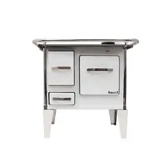 GENERICO - Cocina a Leña 3 Platos modelo tradicional 72×46 Color Blanco
