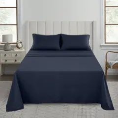 TIENDA EL GARAGE - Sabanas Gris Oscuro Plaza 2 Varios Tonos 1800 Hotel Luxury Ultra Soft