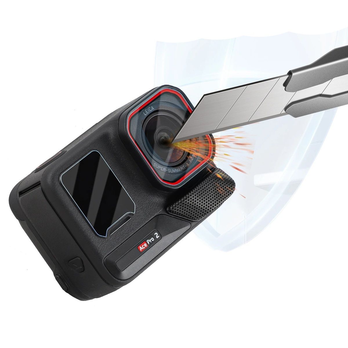 TELESIN - Lamina de Vidrio Templado para Insta360 Ace Pro 2 - Telesin