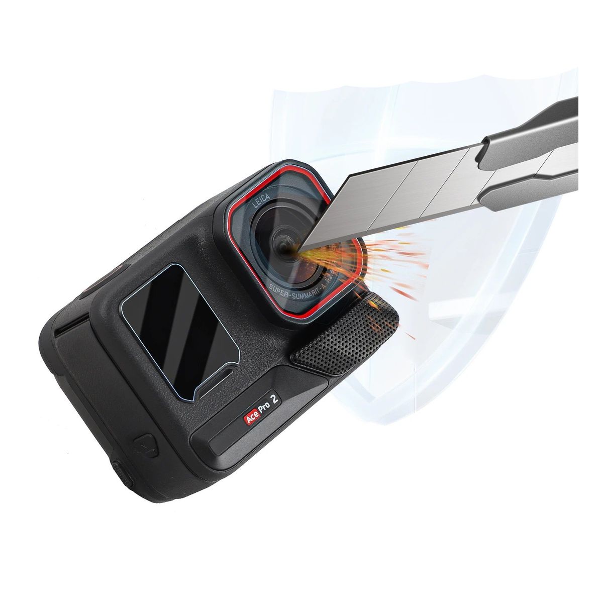 TELESIN - Lamina de Vidrio Templado para Insta360 Ace Pro 2 - Telesin