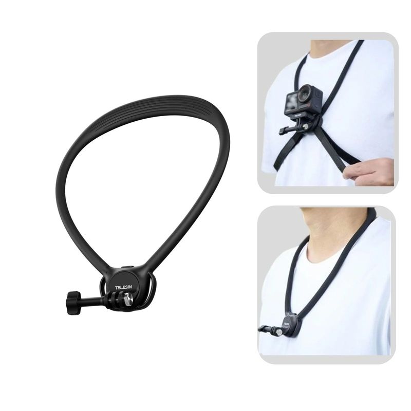 TELESIN - Soporte Cuello Magnetico para Cámaras Gopro u otras 2.0 - Telesin
