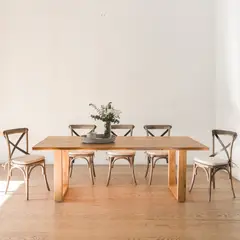 AMOBLE - Mesa De Comedor Montblanc Roble 240 Amoblé