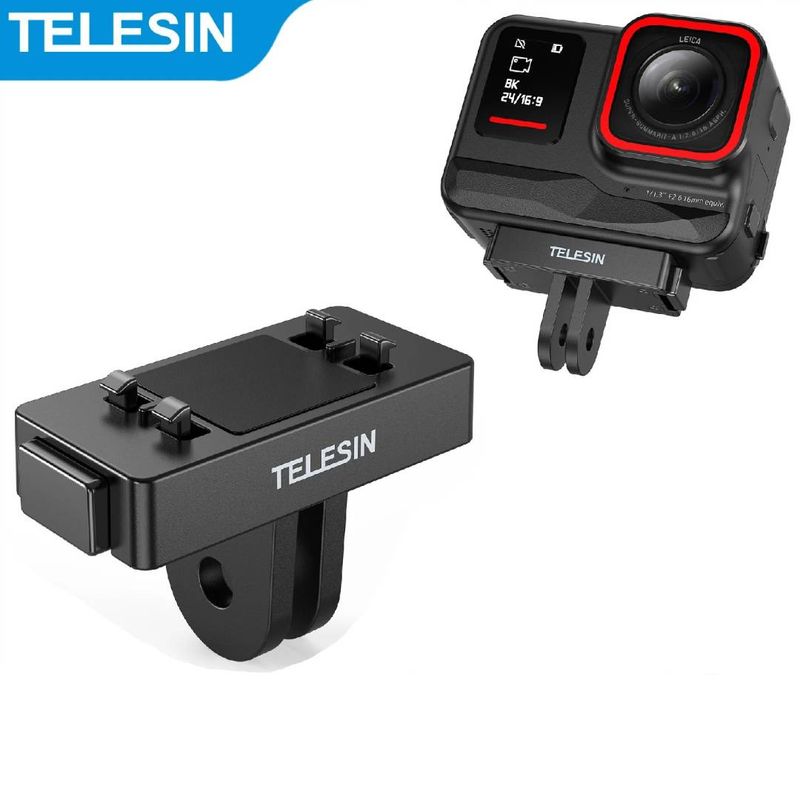 TELESIN - Adaptador Magnético de Dos Garras de Insta360 AceAce Pro2